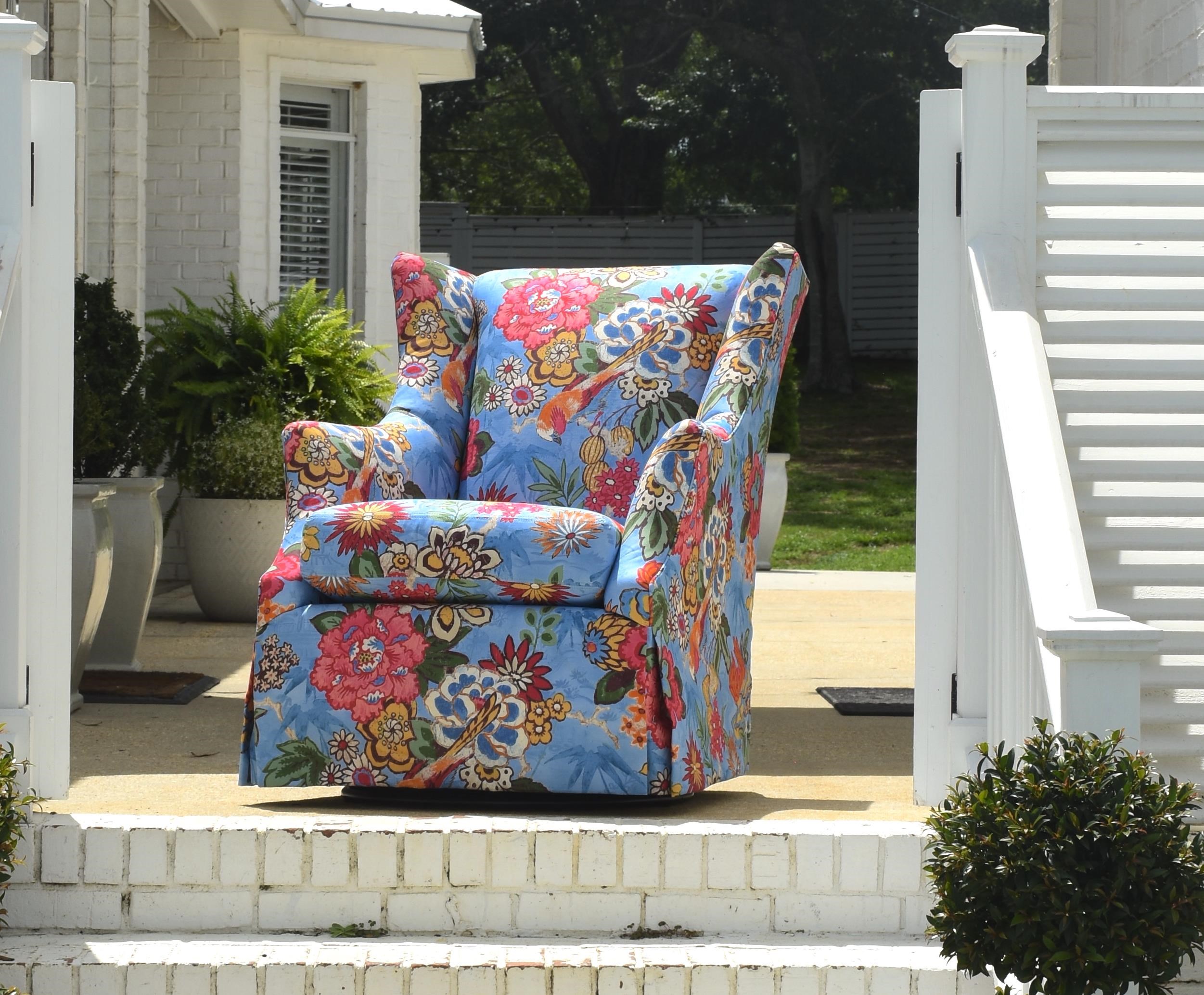 C.R. Laine Holly LRUCRL4115HS Striped Swivel Glider Malouf